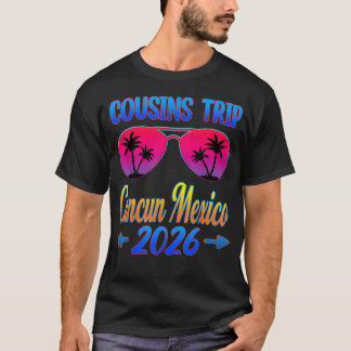 Camiseta Óculos de Viagem de Primos Cancun México 2026 Prim