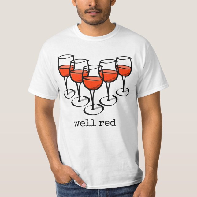 Camiseta Óculos de Vinho de Cartografia Bem Humor De Maquin (Frente)