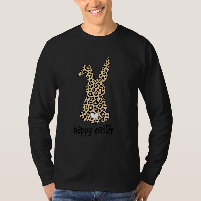 Camiseta Óculos de Visto Bonitos De Leopardo Da (Frente)