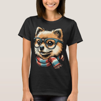 Camiseta Óculos de visto da Pomerânia