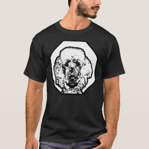 Camiseta Óculos de Visto de Poodle Cachorro Inteligente Int