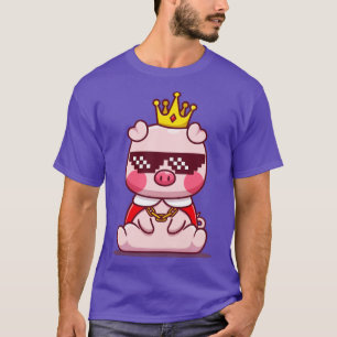 Camiseta Óculos de Visto de Porco Rei