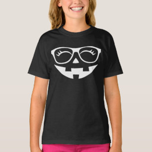 Camiseta Óculos Difundidos Pumpkin Jack O Lanterna Face Hal