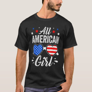Camiseta Óculos escuros 4 de julho Todas as moças americana