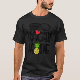 Camiseta óculos escuros de verão, modo de férias, grafi aba