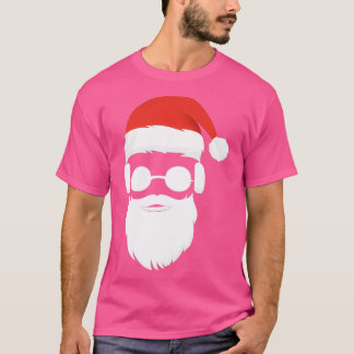 Camiseta Óculos escuros do legal Hipster Santa Claus Beard