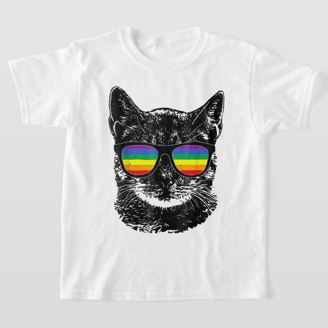 Camiseta Óculos escuros engraçados do Orgulho gay LGBT do a (Postura )