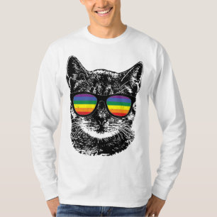 Camiseta Óculos escuros engraçados do Orgulho gay LGBT do a