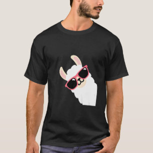 Camiseta Óculos escuros Llama Alpaca Boy Kids 1