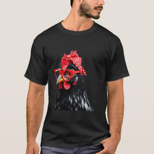 Camiseta Óculos Fofo Galinha engraçado Mãe Dia das Mães par