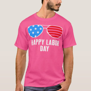 Camiseta Óculos Legal do Dia do Trabalho Feliz