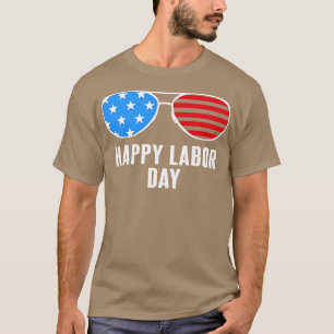 Camiseta Óculos Legal do Dia do Trabalho Feliz