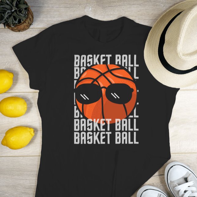Camiseta Óculos negros de basquete (Basketball Black Glasses T-Shirt
)