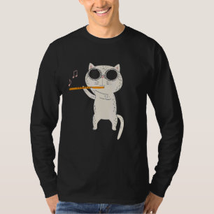 Camiseta Óculos Solares De Vestida De Gatos E Fluidos De Br
