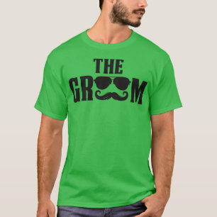 Camiseta Óculos Solares do Groom de Casamento de festas de