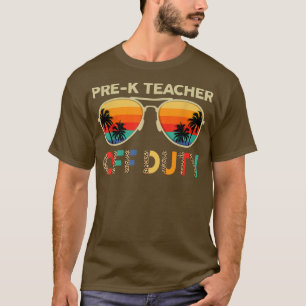 Camiseta Óculos Solares Pré-K Professor Desligado Leopardo