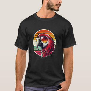 Camiseta Óculos Solares Retroativos Papagaios-da-índia