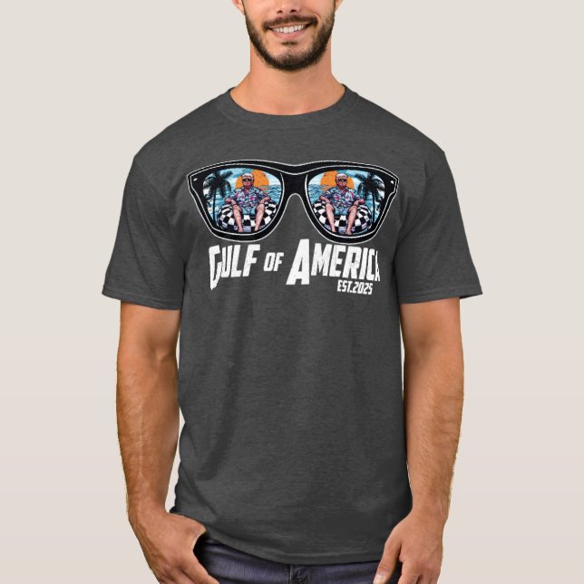 Camiseta Óculos solares Trump Golfo da América (Frente)