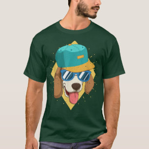 Camiseta Óculos Sunitas Engraçados Que Cachorro Povoado Sej