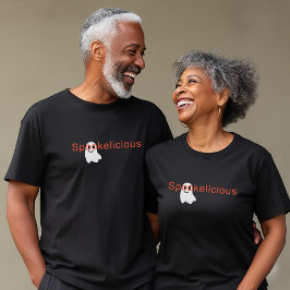 Camiseta Óculos Visuais Bonitos Sorrindo Fantasma