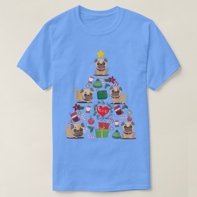 Camiseta Ocultar decoração da árvore de Natal (Frente do Design)