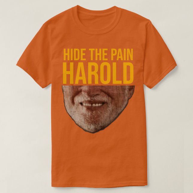 Camiseta Ocultar O Harold Da Dor (Frente do Design)
