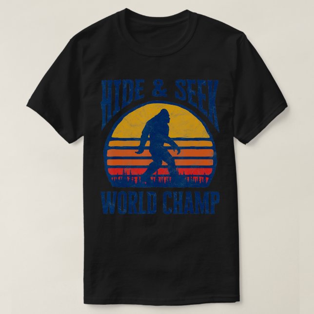 Camiseta Ocultar o World Champ Engraçado (Frente do Design)