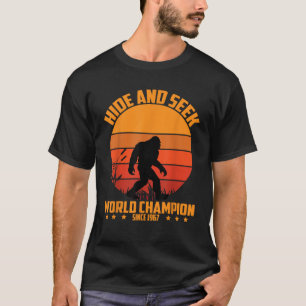 Camiseta Ocultar Pé Grande e Procurar Campeão Mundial desde