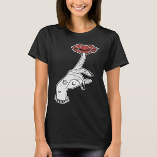 Camiseta Oculto Gótico Mágico Escuro Unsagrado Emo Satânico
