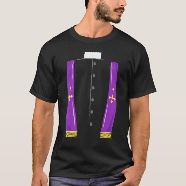 Camiseta Oculto Padre Halloween Figurume Igreja Satânica Pa (Frente)