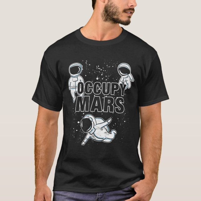 Camiseta Ocupa Marte Elon Musk SpaceX Occupy Marte (Frente)