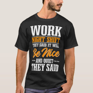 Camiseta Ocupação dos Trabalhadores do Deslocamento Noturno