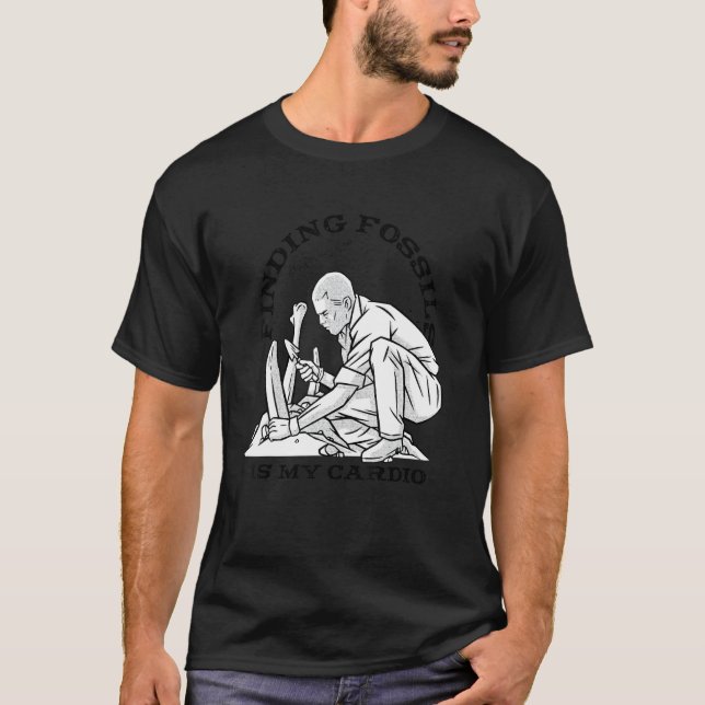 Camiseta Ocupação em Arqueologia de Paleontologia de Linha  (Frente)