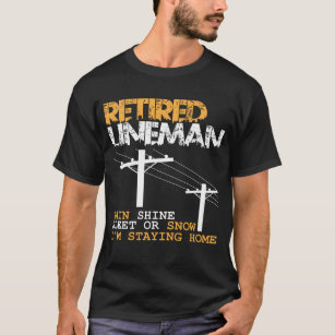 Camiseta Ocupação engraçada do eletricista da aposentadoria