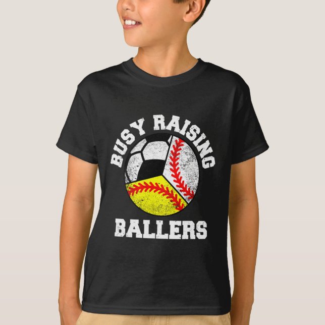 Camiseta Ocupada Criando Craques Futebol Engraçado Baseball (Frente)
