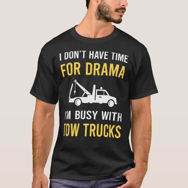 Camiseta Ocupado Com Caminhões-De-Ferro (Frente)