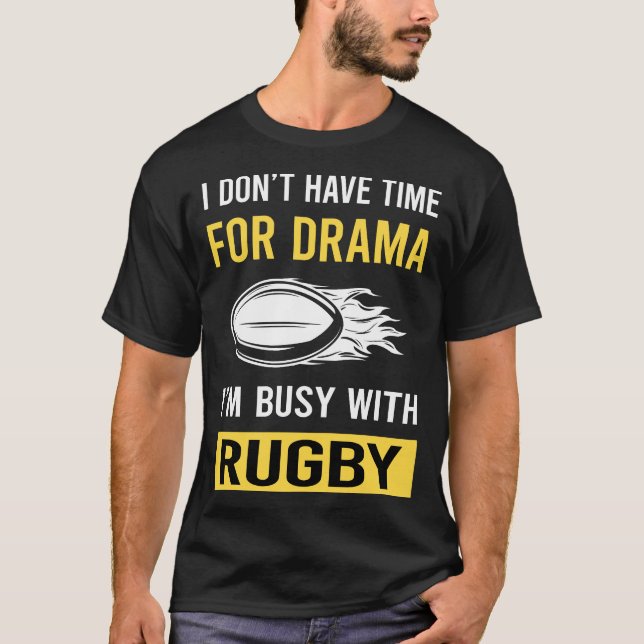 Camiseta Ocupado com Rugby (Frente)