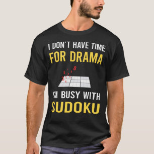 Camiseta Ocupado com Sudoku