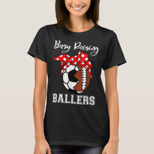 Camiseta Ocupado Raising Ballers Engraçado Futebol Soccer M