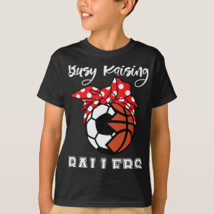Camiseta Ocupado Raising Ballers Futebol Funny Futebol Basq