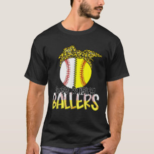 Camiseta Ocupado Raising Ballers, Leopard Bandana Softball 