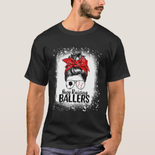 Camiseta Ocupado Raising Ballers Mensagem Bun Baseball Socc