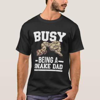 Camiseta Ocupado Sendo Um Cobra Pai Veneno Serpente Fathe