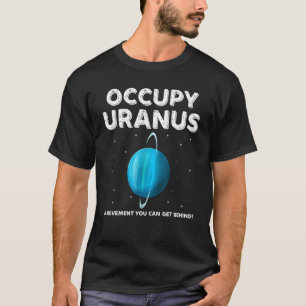 Camiseta Ocupar Designs do Espaço Exterior de Urano