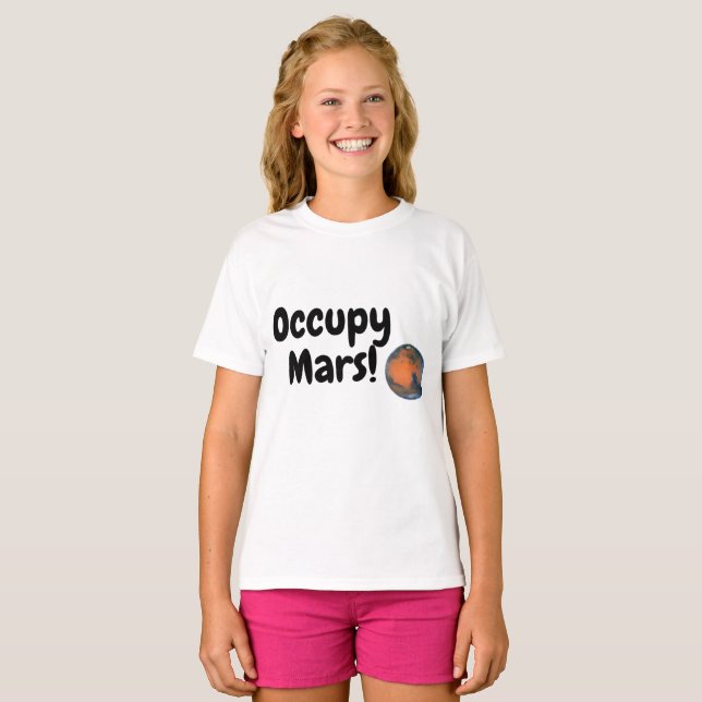 Camiseta Ocupar Marte (Frente Completa)