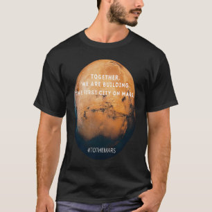 Camiseta Ocupar o Explorador Espacial de Marte a primeira c