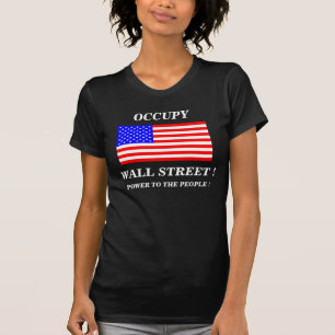 CAMISETA OCUPE A ALIMENTAÇÃO DA RUA DA PAREDE PARA AS PESSO