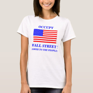 CAMISETA OCUPE A ALIMENTAÇÃO DA RUA DA PAREDE PARA AS PESSO