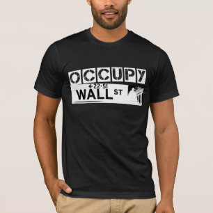 Camiseta Ocupe o t-shirt de Wall Street - preto