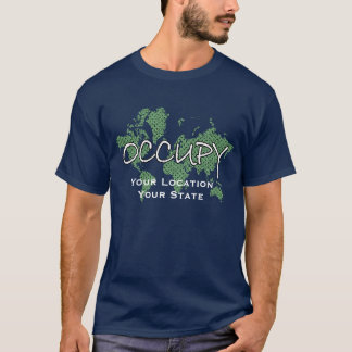 Camiseta OCUPE o t-shirt personalizam o modelo do texto do
